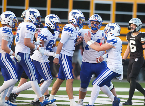 West #4 TD celebration